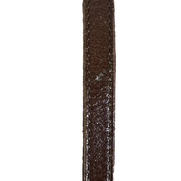 Vintage Dooney & Bourke AWL Mini Tassel Crossbody Green Brown Leather Timeless - Picture 7 of 7